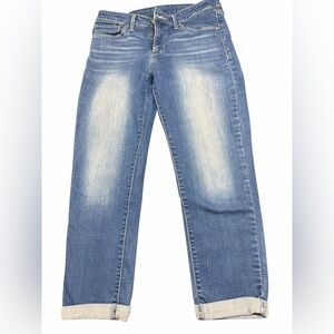 Levi's Light Blue Boyfriend Jeans with Rolled Cuffs